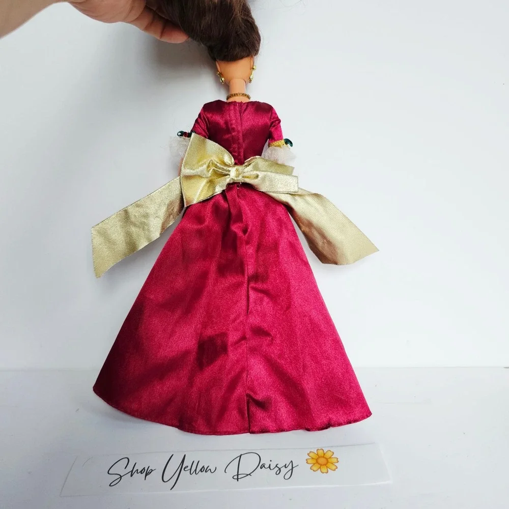 1997 Disney‎ Princess Holiday Belle Beauty and the Beast Barbie EUC #16710 1307 - Picture 15 of 15